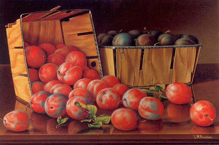 Prentice, Levi Wells Baskets of Plums on a Tabletop